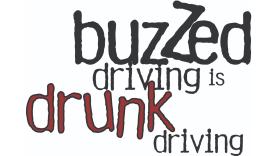 Buzzed driving is drunk driving logo